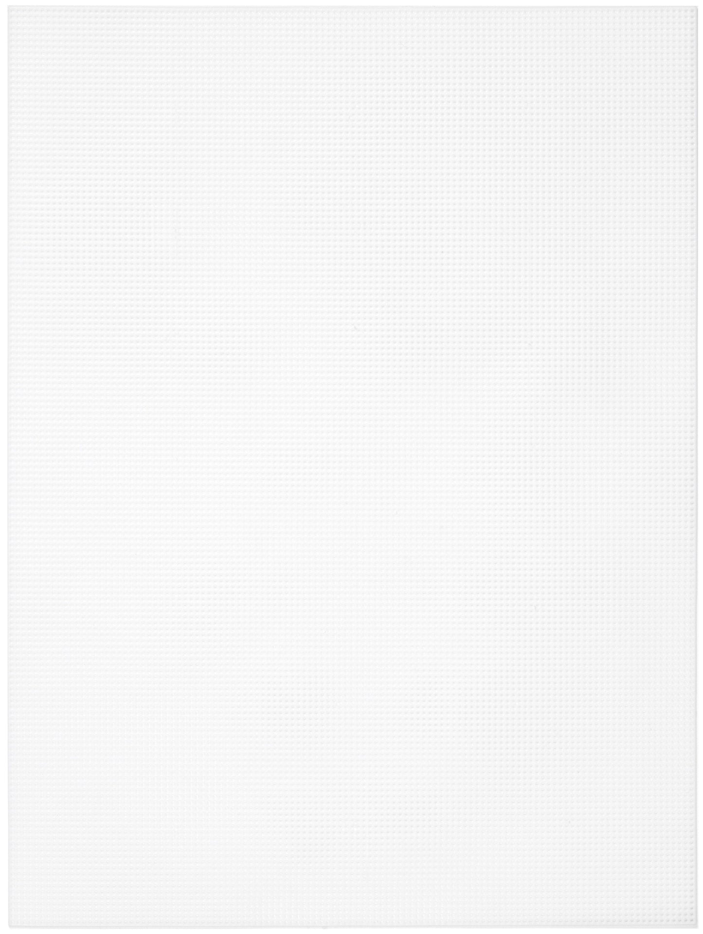 Cousin Perforated Plastic Canvas 14 Count 8.5inchesX11inches 2per pkg White