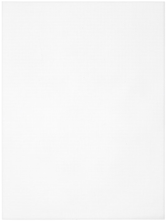 Cousin Perforated Plastic Canvas 14 Count 8.5inchesX11inches 2per pkg White