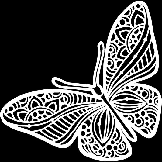 Crafter s Workshop Template 6InchesX6Inches Joyous Butterfly