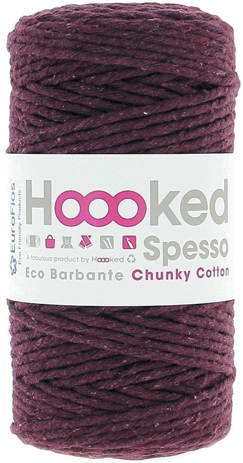 Hoooked Spesso Chunky Cotton Macrame Yarn Berry 1 pack of 1 Skein