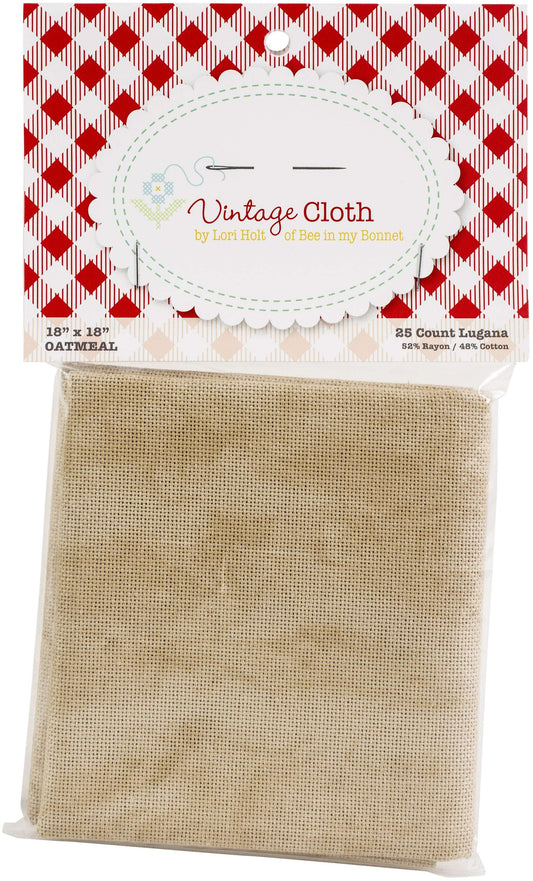 Riley Blake Vintage Cloth 25 Count 18 X18 inch Oatmeal inch