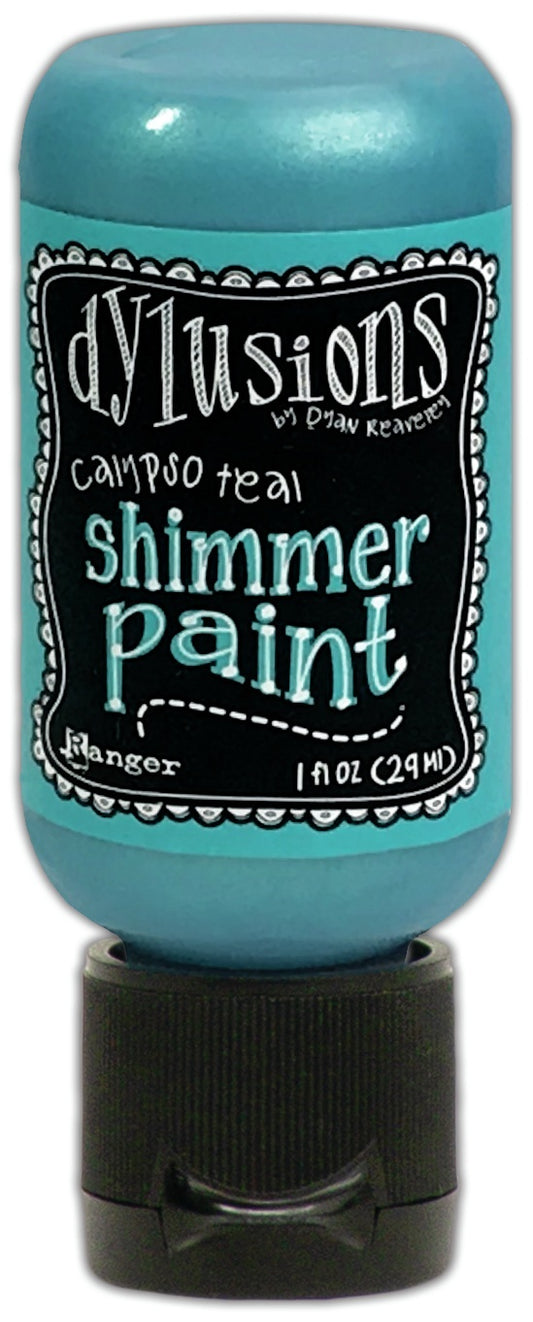 Dylusions Shimmer Paint 1oz Calypso Teal 1 Pack of 1 Piece