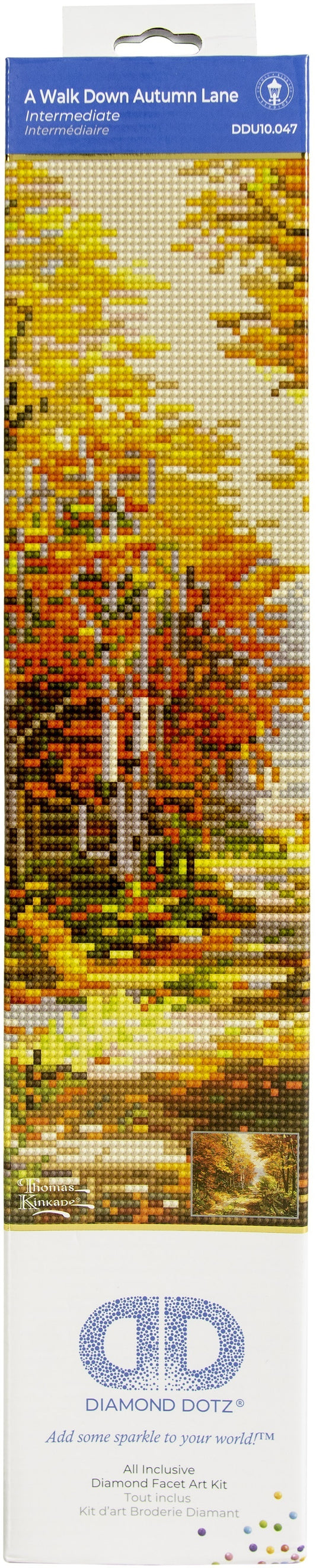 Diamond Dotz Diamond Embroidery Facet Art Kit 21.7 X30.7 inch Thomas Kinkade A Walk Down Autumn Lane inch