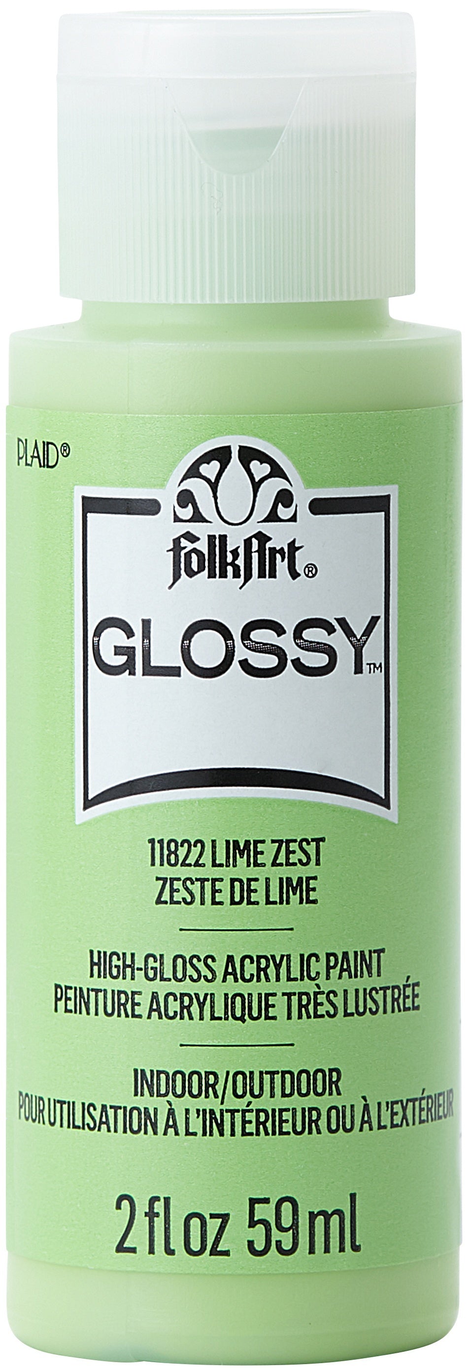 FolkArt Glossy Paint 2oz Lime Zest