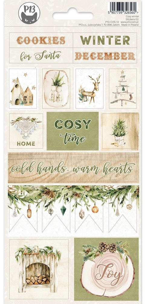 Cosy Winter Cardstock Stickers 4 X9 inch 02 inch