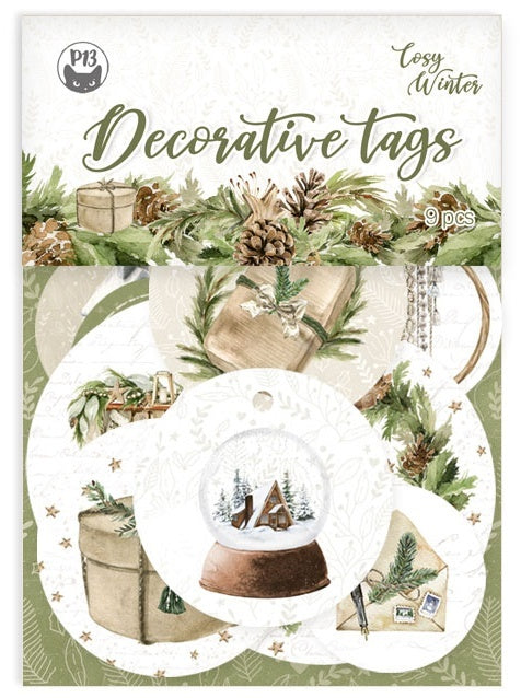 Cosy Winter Double-Sided Cardstock Tags 9 Per Pkg #01