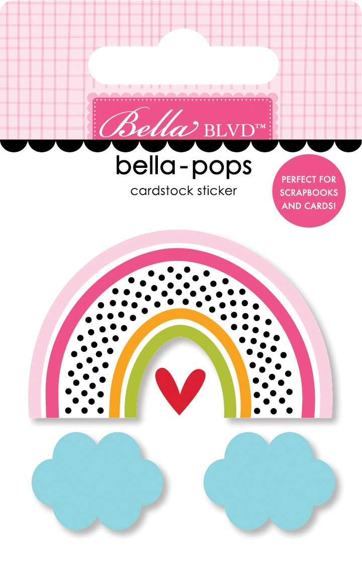 You Are My Sunshine Bella Pops 3D Stickers Chasing Rainbows