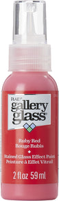 FolkArt Gallery Glass Paint 2oz Ruby Red