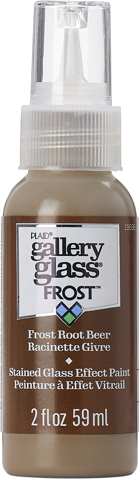 FolkArt Gallery Glass Paint 2oz Frost Root Beer