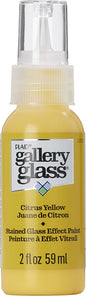 FolkArt Gallery Glass Paint 2oz Citrus Yellow