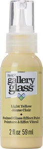 FolkArt Gallery Glass Paint 2oz Light Yellow