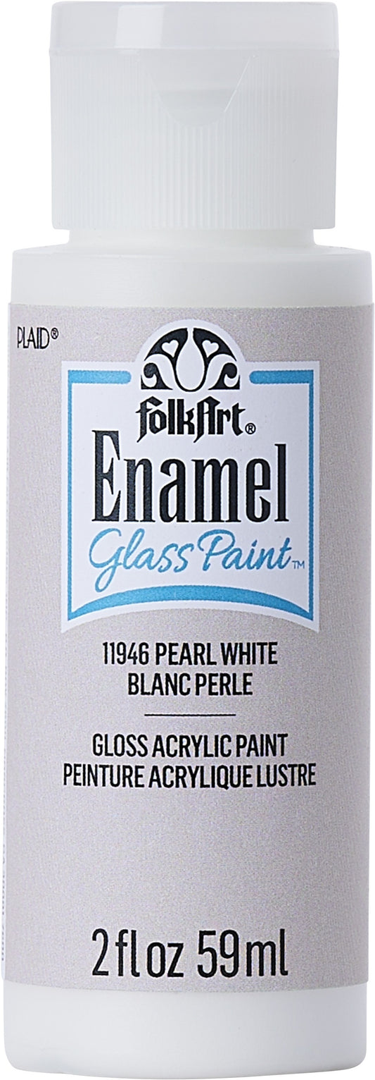 FolkArt Enamel Paint 2oz Pearl White