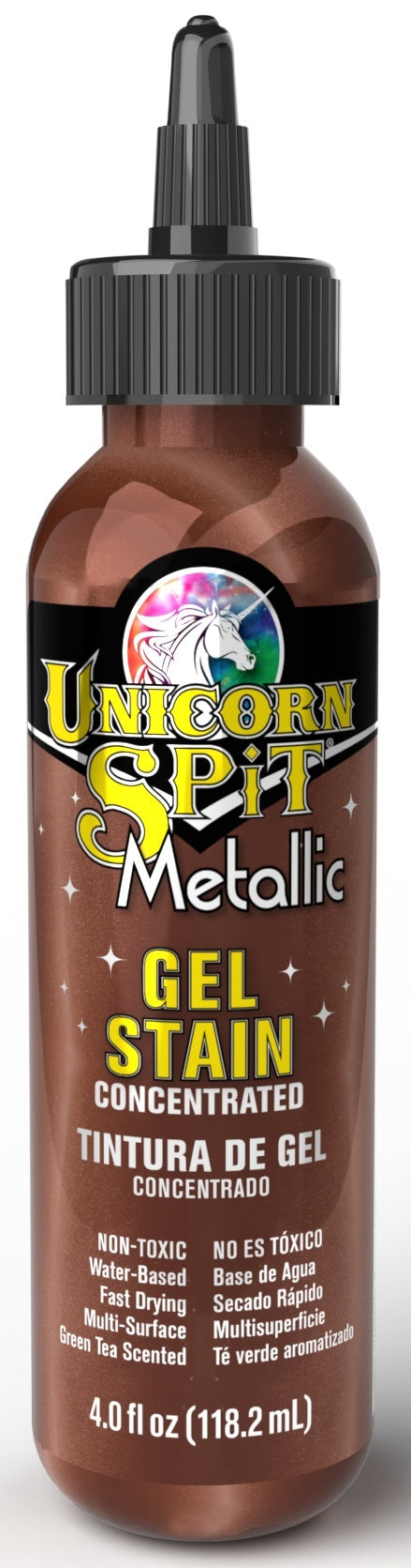 Unicorn Spit Sparkling Wood Stain and Glaze 4oz Metallic Hephaestus