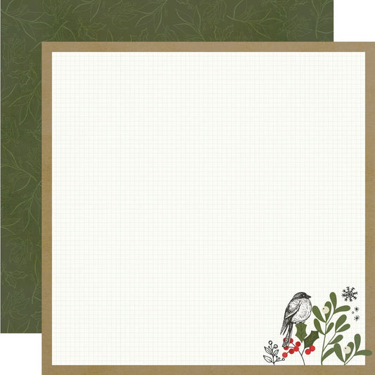 The Holiday Life Double Sided Cardstock 12 X12 inch Welcome Christmas inch