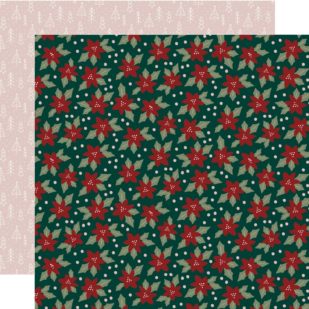 Boho Christmas Double Sided Cardstock 12 X12 inch Mistletoe Wishes inch