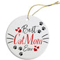 Round Christmas Ornament Best Cat Mom