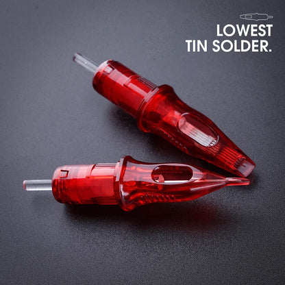 Size: 3RL, Color: Red - Sterilized Tattoo Cartridge Needles Makeup Permanent Needles Round Liner 0.35mm/0.30mm/0.25mm 1RL Tattoo Nozzle Tattoo Supplies