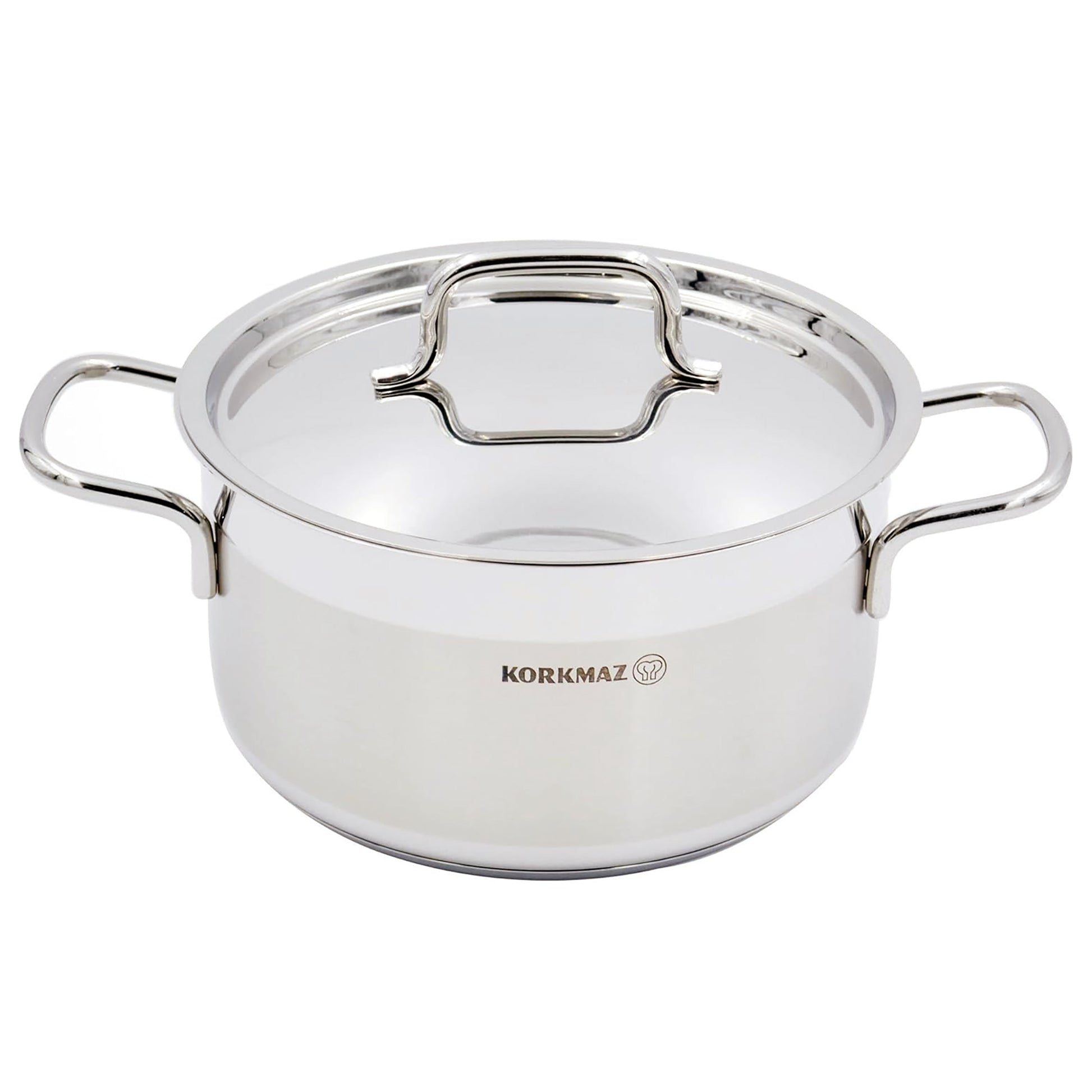 Korkmaz Korkmaz Alfa 2 Piece 4 Liter Stainless Steel Casserole Dish with Lid