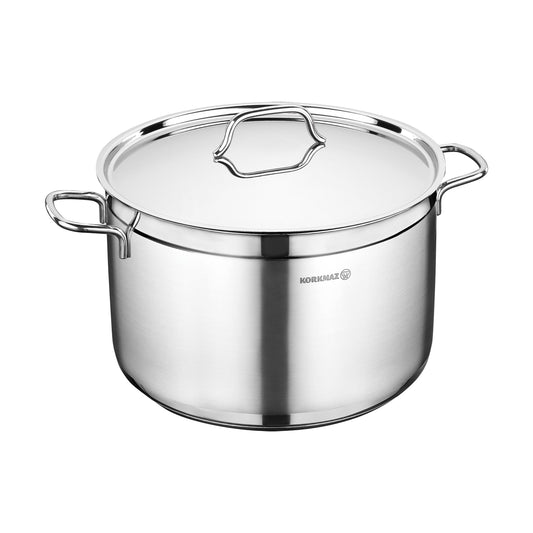 Korkmaz Korkmaz Alfa 2 Piece 5.5 Liter Stainless Steel Casserole Dish with Lid