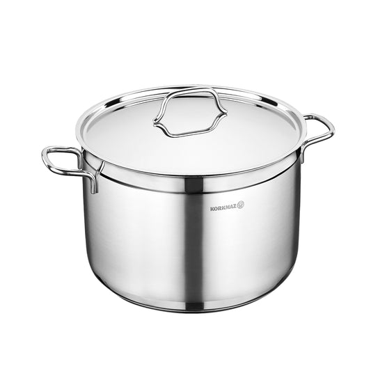 Korkmaz Korkmaz Alfa 2 Piece 14 Liter Stainless Steel Deep Casserole Dish with Lid