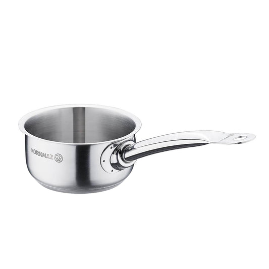 Korkmaz Korkmaz Gastro Proline 1.5 Liter Stainless Steel Saucepan in Silver