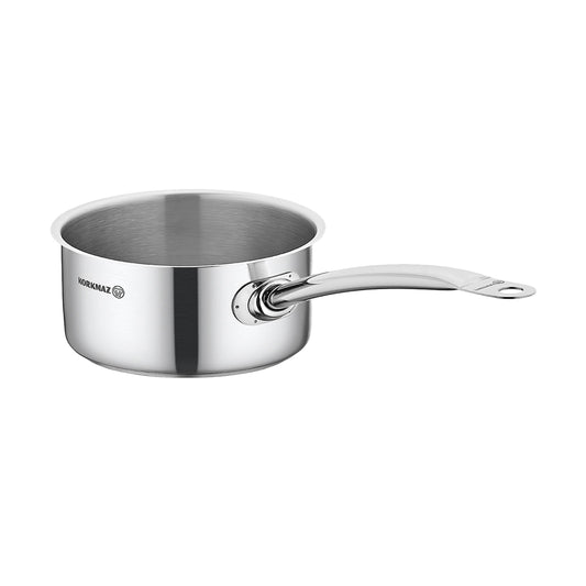 Korkmaz Korkmaz Gastro Proline 1.9 Liter Stainless Steel Saucepan in Silver