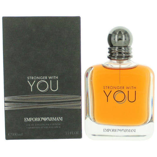 Stronger With You by Emporio Armani, 3.4 oz Eau De Toilette Spray for Men