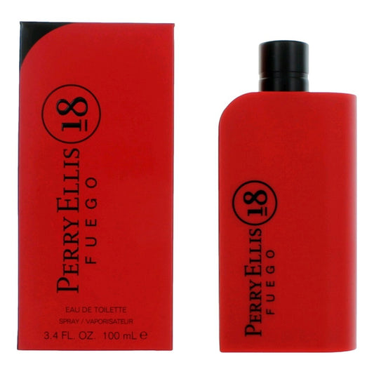 Perry Ellis 18 Fuego by Perry Ellis, 3.4 oz Eau De Toilette Spray for Men