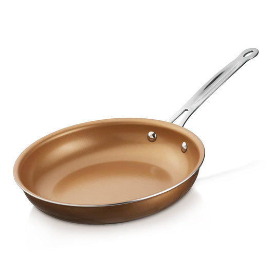 BRENTWOOD Brentwood Induction Copper 10 Inch Frying Pan Set with Non-Stick, Ceramic Coating