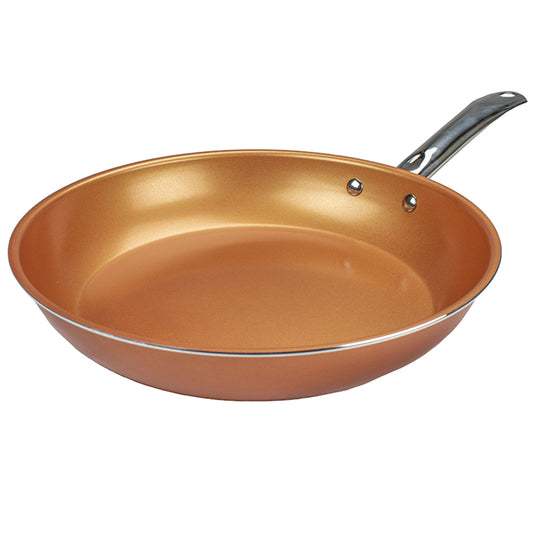 BRENTWOOD Brentwood Induction Copper 11.5 Inch Frying Pan Set with Non-Stick, Ceramic Coating