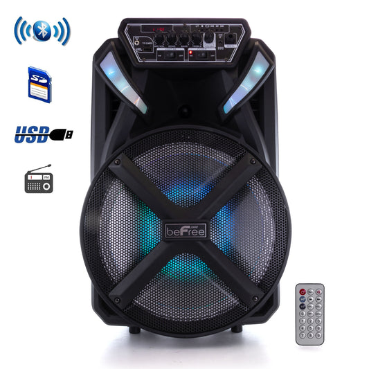 beFree Sound beFree Sound 12 Inch BT Portable Rechargeable Party Speaker