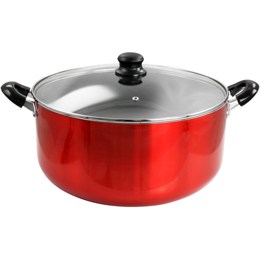 Better Chef Better Chef for Professional Results 18 Quart Heavy Gauge Aluminum Dutch Oven in Red