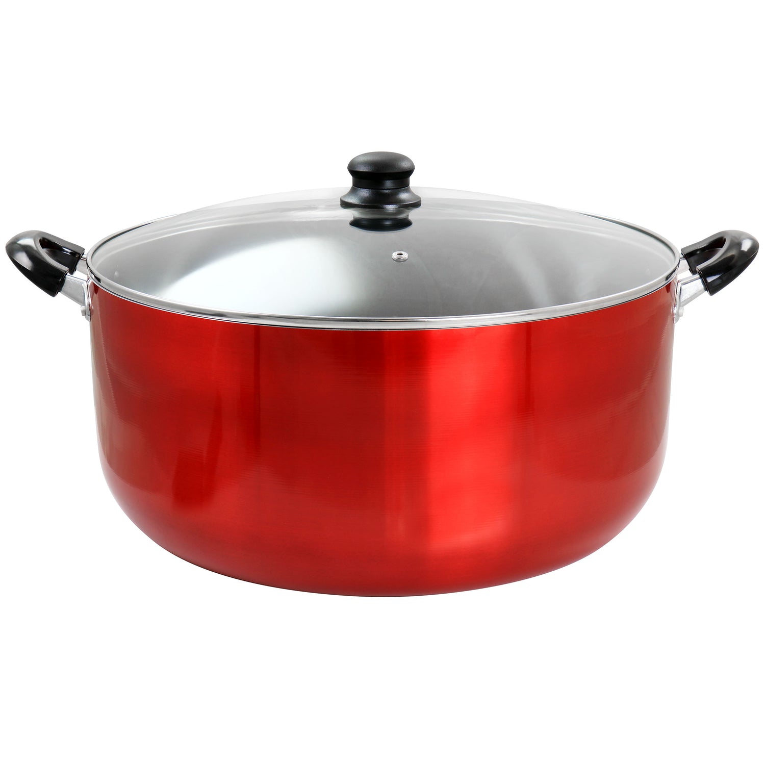 Better Chef Better Chef for Professional Results 24 Quart Heavy Gauge Aluminum Dutch Oven in Red