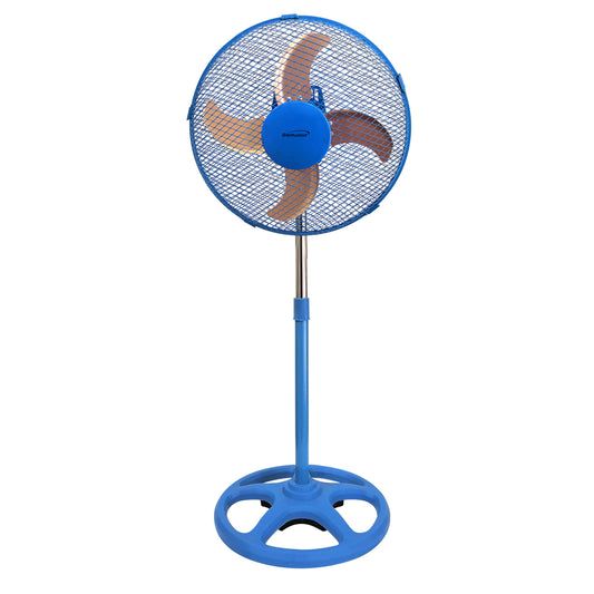 Brentwood Brentwood 3 Speed 12in Oscillating Stand Fan in Blue