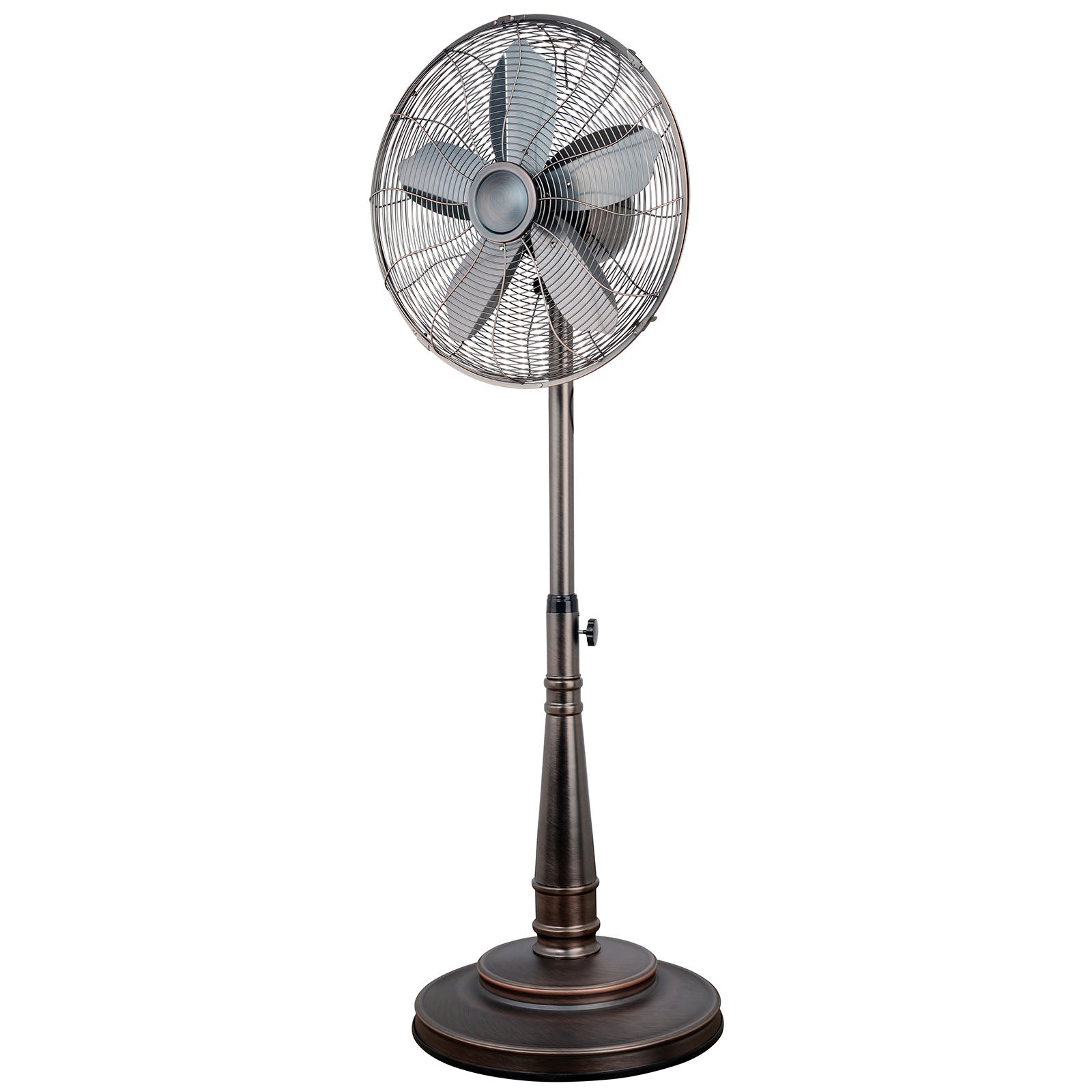 OPTIMUS Optimus 16 Inch Retro Oscillating Stand Fan with Oil Rubbed Bronze Finish