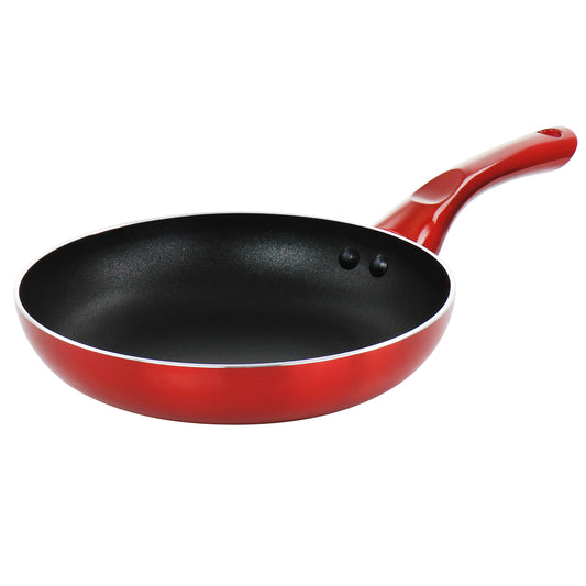 Better Chef Better Chef 8in Aluminum Non Stick Gourmet Frying Pan in Red