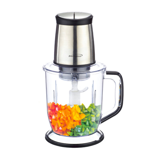 Brentwood Brentwood 300 Watt 4 Blade 6.5 Cups Food Processor in Stainless Steel