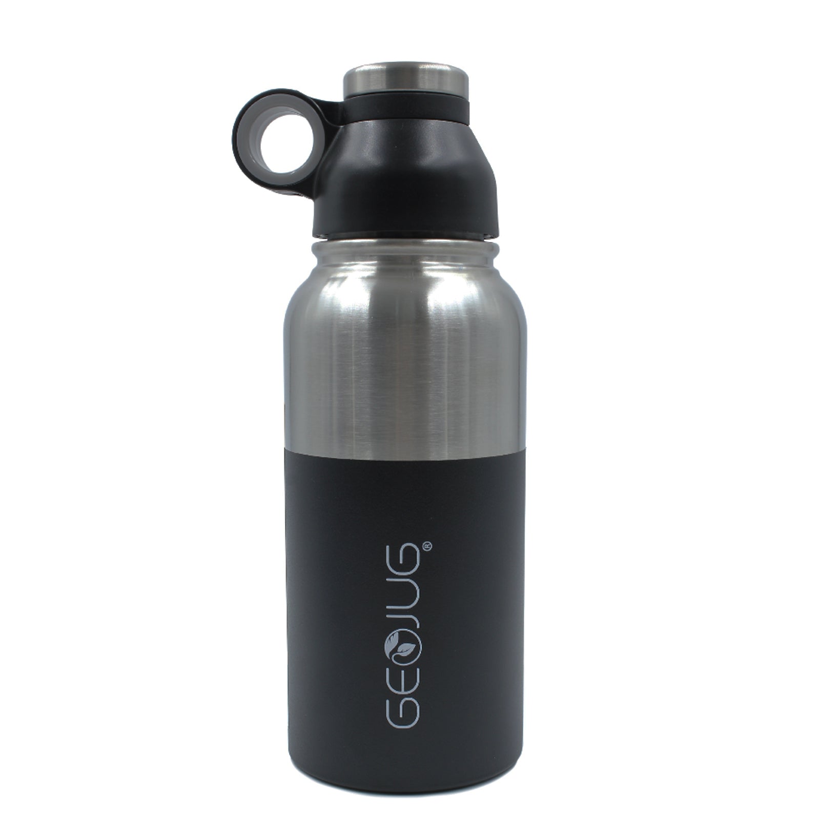 Brentwood Brentwood GeoJug 40oz Stainless Steel Vacuum Insulated Water Bottle, Black