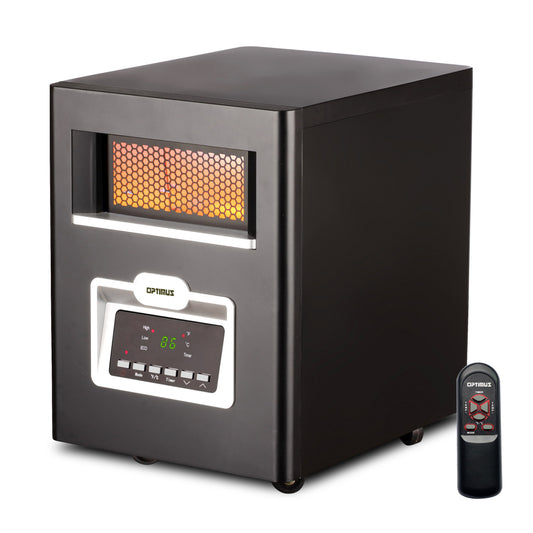 OPTIMUS Optimus Infrared Quartz Heater with Remote &amp; LED Display