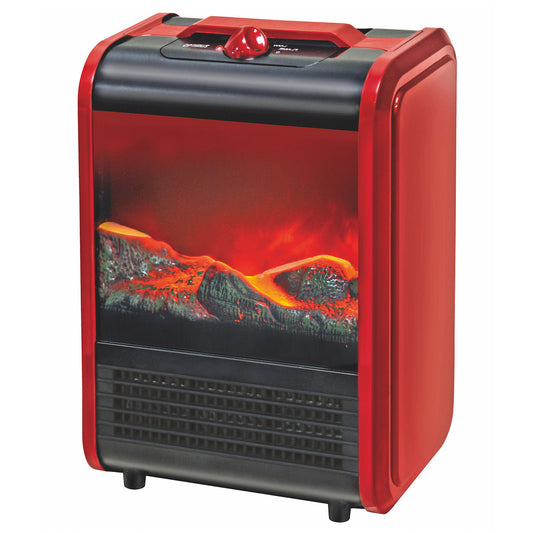 OPTIMUS Optimus Electric Flame Effect Mini Fireplace Heater