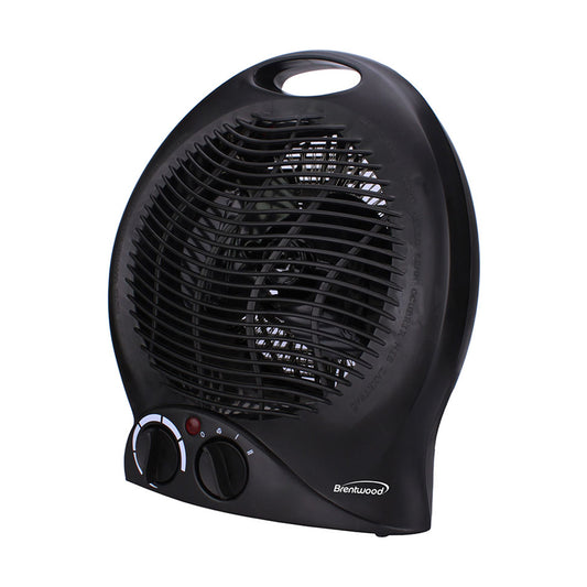 BRENTWOOD Brentwood 1500 watt 2 in 1 Fan Heater in Black