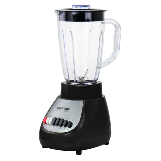 Better Chef Better Chef 10 Speed 350 Watt Plastic Jar Blender in Black