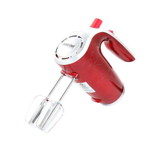 BETTER CHEF Better Chef 5 Speed Electric Hand Mixer in Red