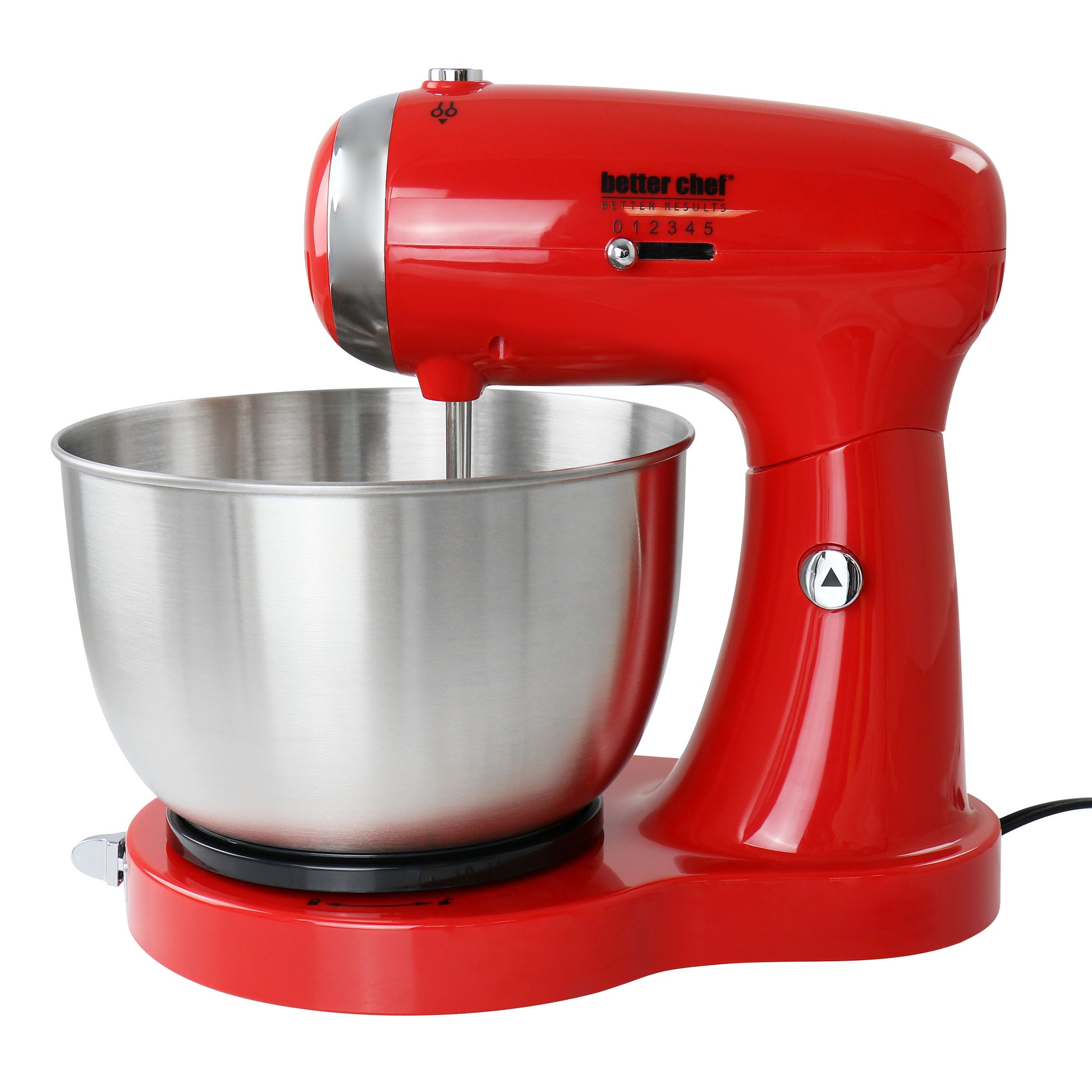 Better Chef Better Chef 350 Watt MegaMix Stand Mixer in Red