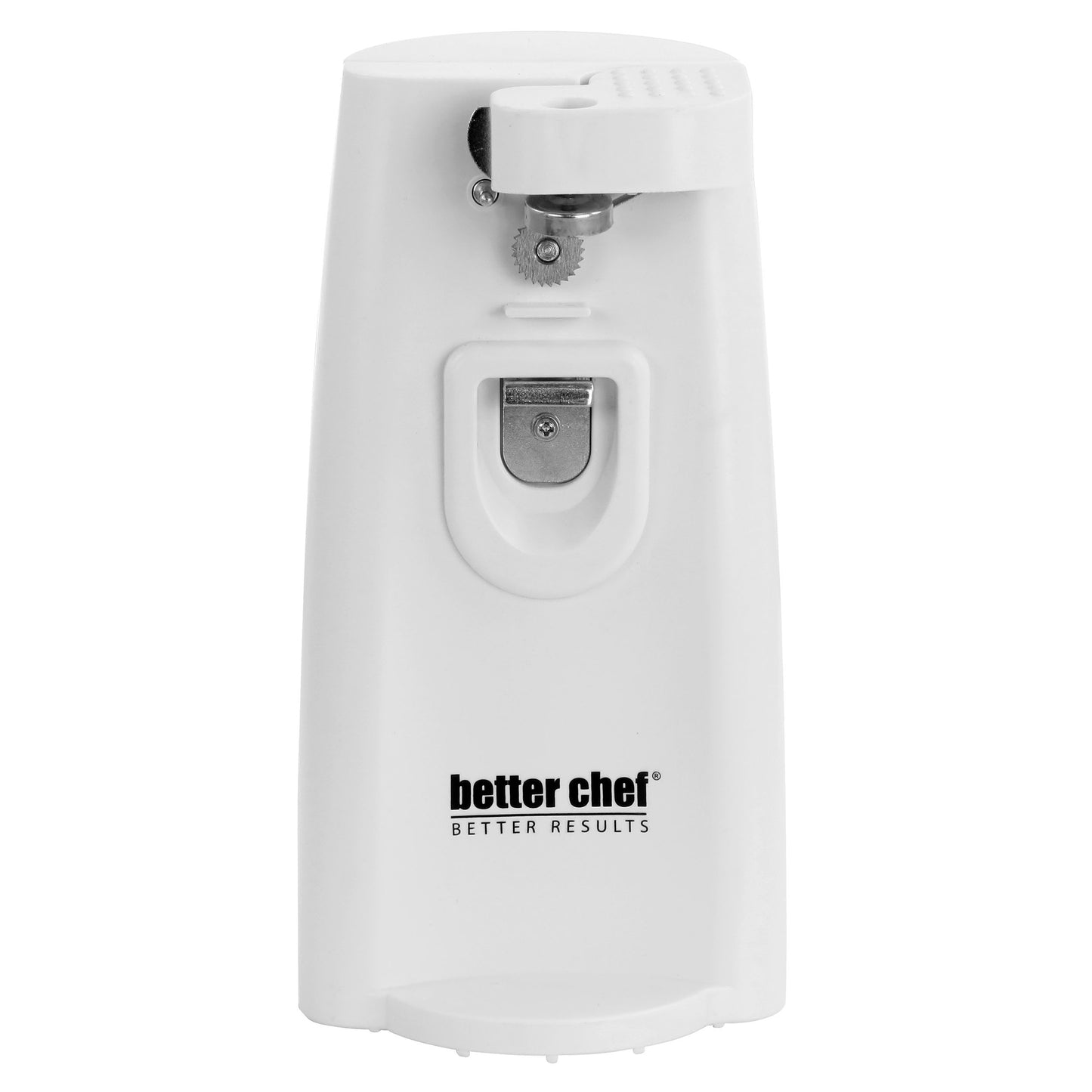 Better Chef Better Chef Deluxe Electric Can Opener with Built in Knife Sharpener and Bottle Opener in White