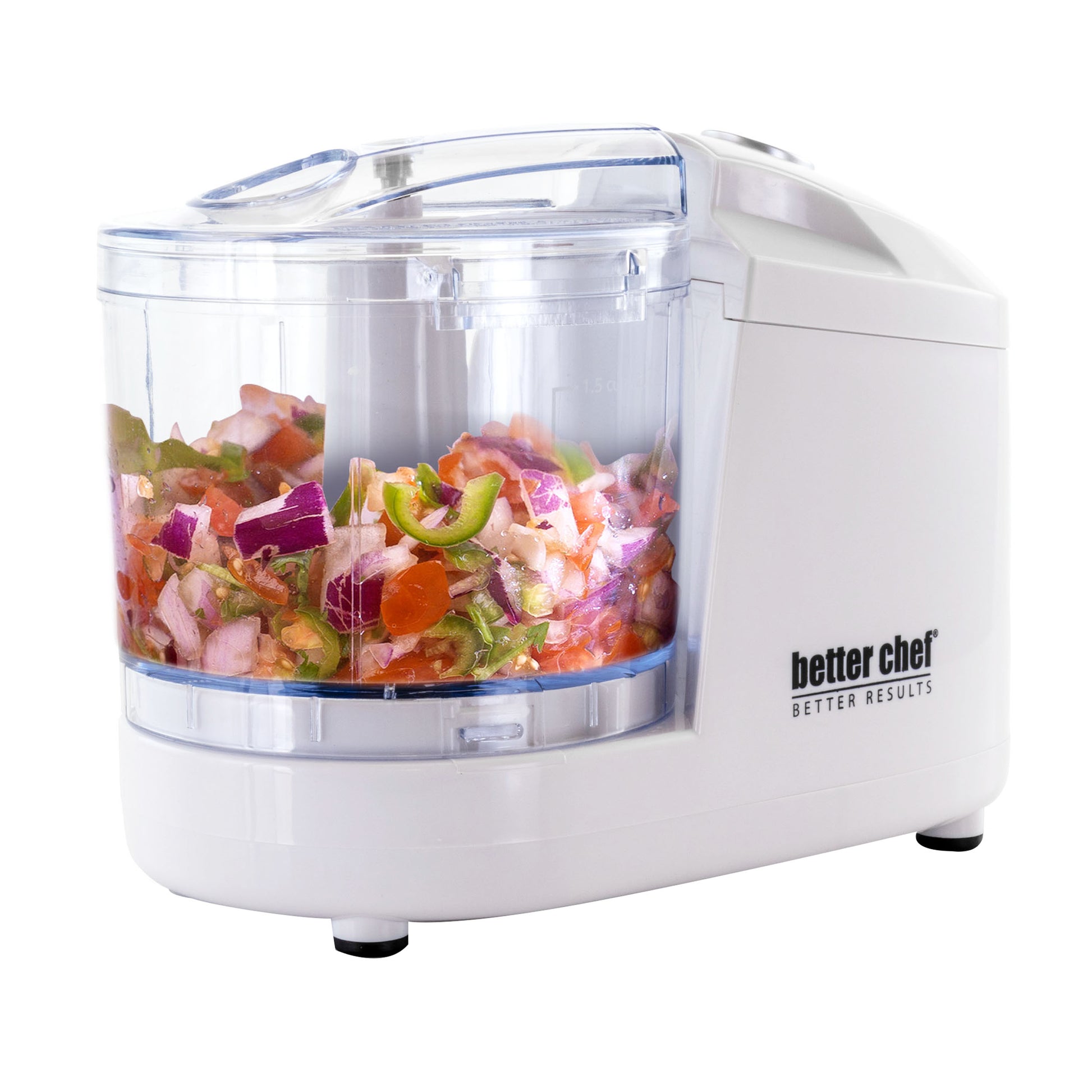 Better Chef Better Chef 12 Ounce Compact Chopper in White