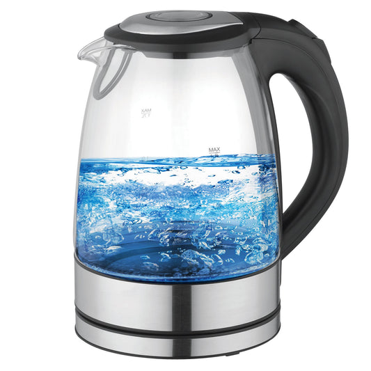 Better Chef Better Chef 1.7 L Cordless Electric Glass and Stainless Steel Tea Kettle
