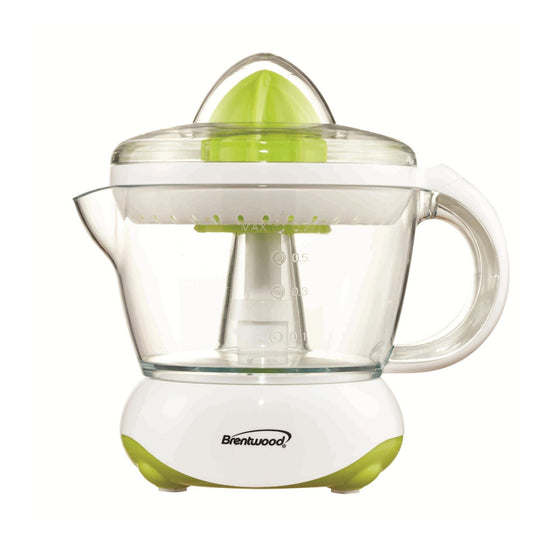 BRENTWOOD Citrus Squeezer/Juicer in White