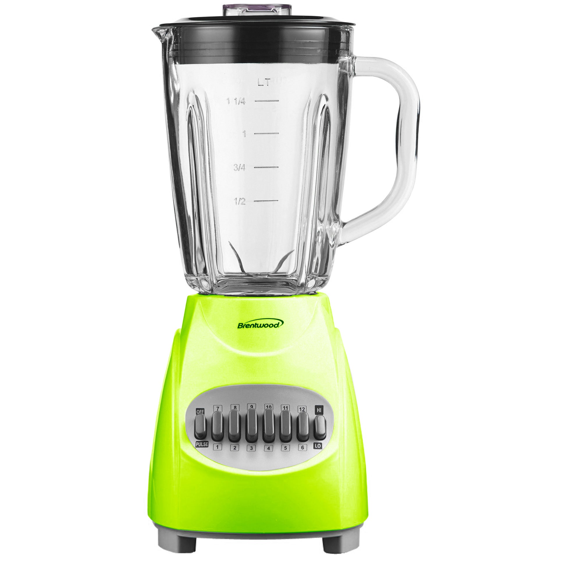 BRENTWOOD Brentwood 12-Speed Blender with Plastic Jar in Green
