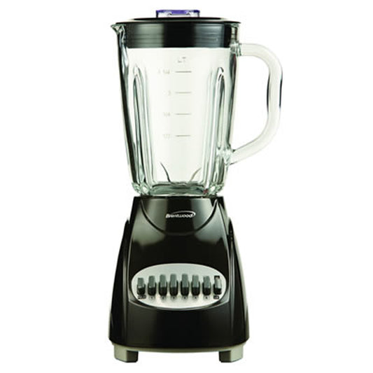 BRENTWOOD Brentwood 12 Speed Blender with Glass Jar in Black